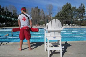 lifeguard at pool