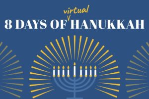 8 days of virtual Hanukkah banner for home page