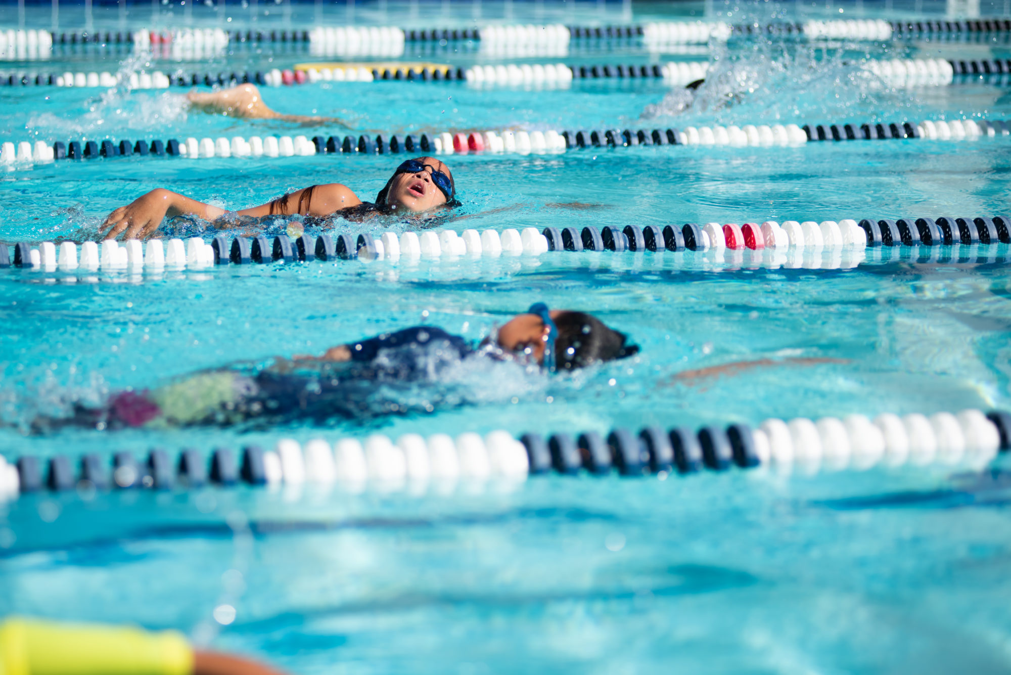 Swim team at the JCC Los Gatos Aquatics Center.