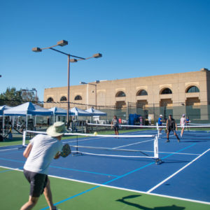 Pickleball and tennis court at the JCC Los Gatos